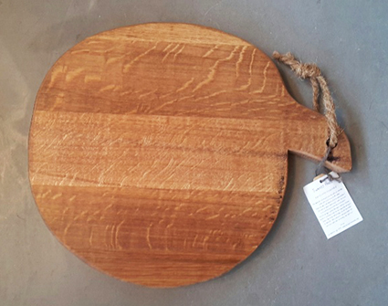pizzaplank eikenhout rond serveerplank twents hout